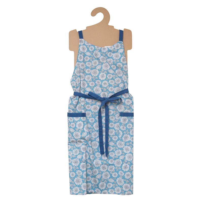 エプロン ひまわり柄/BL 【日本製】